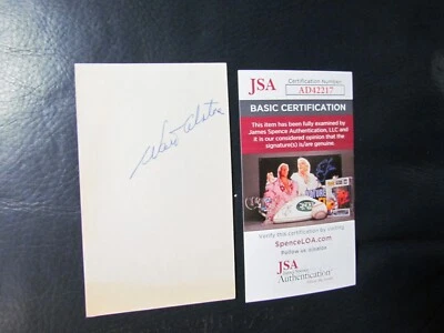 Tarjeta indexada firmada por Walt Alston certificada por la JSA  Foto 1 de 4