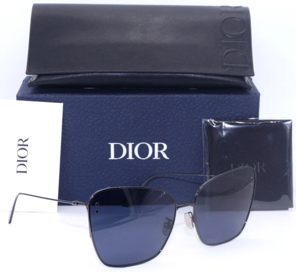 NOVO ÓCULOS DE SOL CHRISTIAN DIOR MissDior B2U H4B0 LENTE PRETA/AZUL AUTÊNTICO 63-17 - Imagem 1 de 4