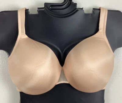 Sujetador Satinado Cobertura Completa Plus Melocotón Cacique Lane Bryant Nylon Nuevo Sin Etiquetas Foto 1 de 4