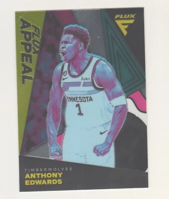 2022-23 Panini Flux FLUX APPEAL #19 ANTHONY EDWARDS Minnesota Timberwolves - Image 1 of 2