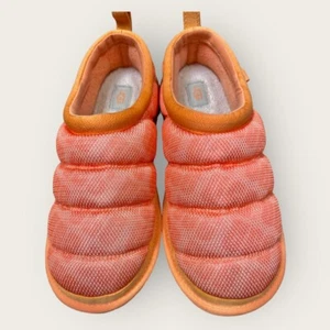 Sandalias Ugg Tasman Naranja Neón Sandalias Acolchadas Para Junior/Mujeres Sin Cordones Nuevas - Imagen 1 de 15