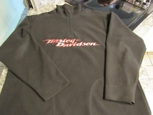 Harley Davidson 1/4 Quarter Zip Up Pullover Top - Size: Medium - Picture 1 of 11