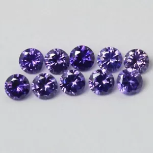 3.25 mm Round Brilliant Lot D Color VVS1 Excellent Purple Loose Diamond 10 Pcs - Picture 1 of 8