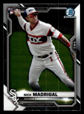 2021 Bowman Chrome #7 Nick Madrigal Rookie Card Chicago White Sox - Image 1 of 2