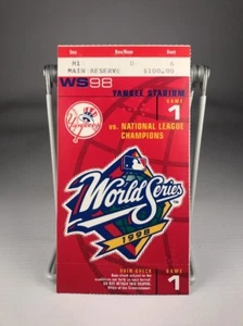 1998 World Series Yankees Padres Game 1 Game Ticket - Picture 1 of 2