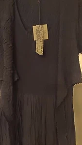 East Lifestyle Black Pleat Dress - Picture 1 of 7