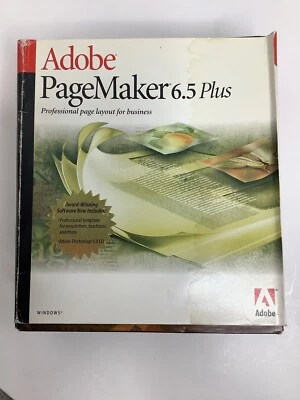 Adobe PageMaker 6.5 Plus Macintosh Business Page Layout Windows Complete - Image 1 of 4