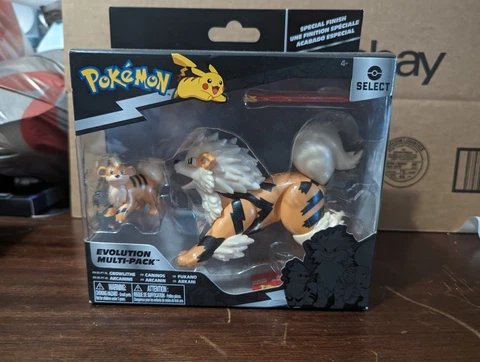 Pokémon Growlithe & Arcanine Evolution Multi Pack Toy Select Brand New/ Sealed Cover