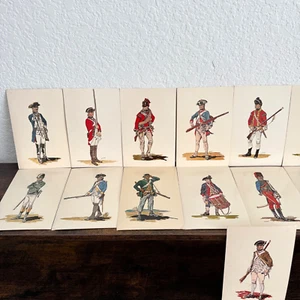 Soldiers of the American Revolution Mix Lot of 19 Unused Postcards British & USA - Picture 1 of 8