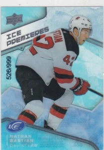 NATHAN BASTIAN 2019-20 UPPER DECK ICE PREMIERS RC #526/999 #73 DEVILS - Picture 1 of 1