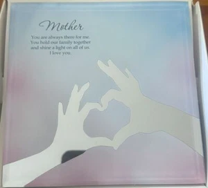 Silver Silhouette Mirror Plaque MOTHER - Imagen 1 de 1