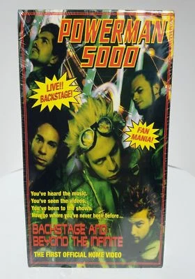 Powerman 5000 Backstage & Beyond the Infinite - 1st Official Home Video VHS NEW - Image 1 of 2
