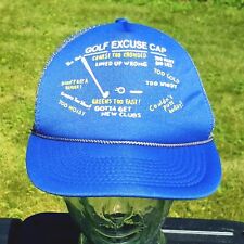 Golfers Golf Excuse Cap Mesh Trucker Snapback Hat MOHRS Faded Funny Humor