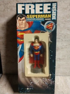 🔥🔥Superman Justice League Action Figure, Man Of Steel DC COMICS w/Mini Poster - Picture 1 of 2