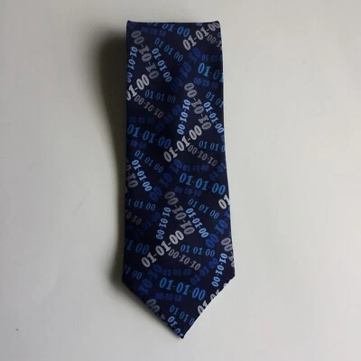 01-01-00 Gravata Masculina Azul Marinho 100% Seda Grupo Caminhante Millennium Gravata Feita à Mão - Imagem 1 de 4