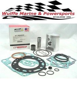 Kit de pistón de reconstrucción de extremo superior Kawsaki KX250 93-01 pistón Wiseco 66,40 mm + Gskts Brg - Imagen 1 de 1