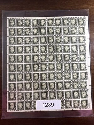 1289 US Mint Sheet, 20 Cent George C. Marshall, Mint NH - Image 1 of 3
