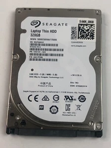 Laptop hard drive 2.5" Seagate Momentus Thin 320GB Internal 7200RPM-(ST320LT012) - Picture 1 of 3