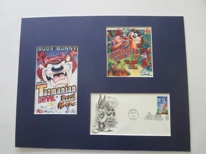 Saluting Bugs Bunny & the Tasmanian Devil & First Day Cover of Bugs Bunny stamp - Picture 1 of 2