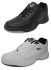Mens DEK Wide Fitting Fit Lace Up Leather Trainers Shoes Black White Size 6-14
