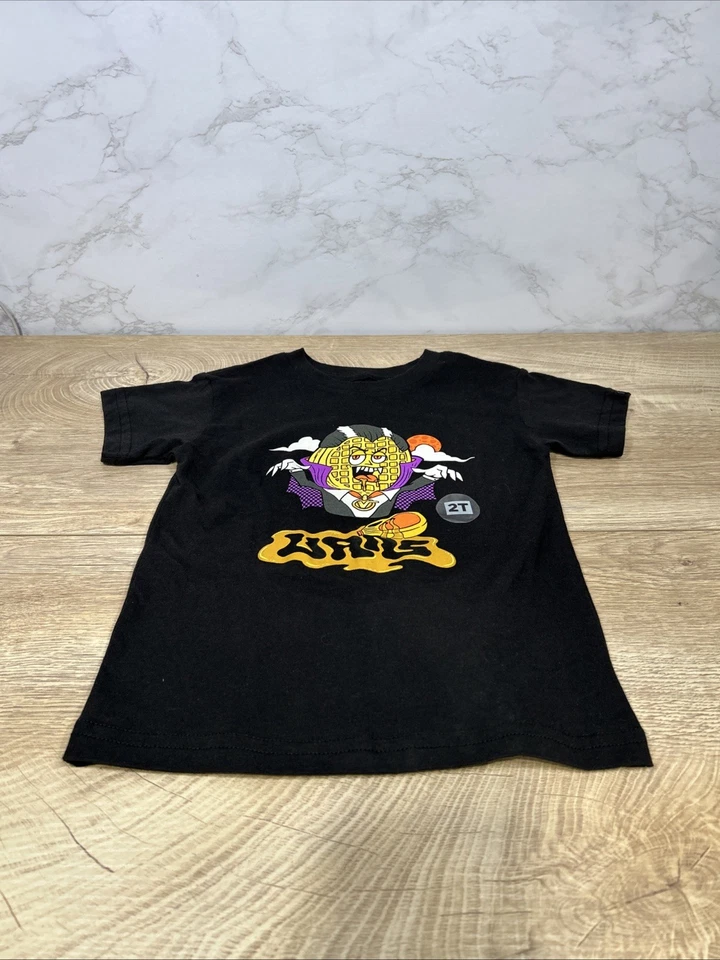 Camisa Top VANS Off The Toddlers Negra Halloween Vampiro Talla 2T Foto 1 de 4