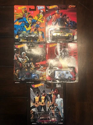 Hot Wheels 2017 Marvel Premuim Complete Set of 5 (X-Men Theme) - Image 1 of 4