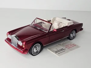 Franklin Mint - 1992 Rolls Royce Corniche Convertible Red - 1:24 Diecast- No Box - Picture 1 of 15