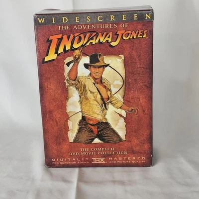 Indiana Jones Complete DVD Movie Collection 4 Discs Box Set Fast Free Shipping - Image 1 of 3