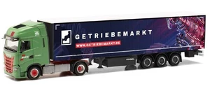 HERPA, IVECO S-Way 4x2 con rimorchio 3 assi WANDT / GETRIEBEMARKT, 1/87,  HER... - Foto 1 di 1