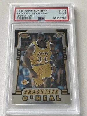 Bowman’s Best Honor Roll 1996 S.O’neal/A.Mourning #HR7 PSA 9 Foto 1 de 2