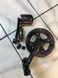 Juego de bielas de bicicleta de montaña triple Python 48/38/28 dientes y soporte inferior - Imagen 1 de 5