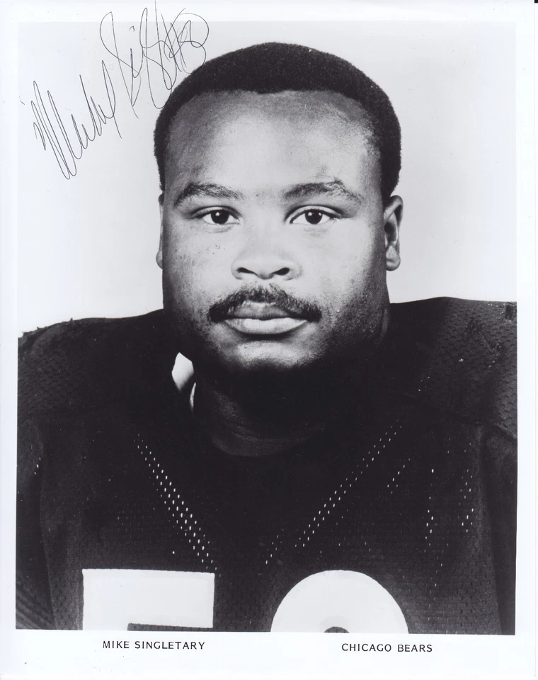 Foto autografiada firmada por Mike Singletary de 8x10 de los Chicago Bears fútbol profesional AUTO Foto 1 de 1