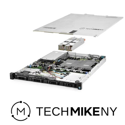 Servidor Dell PowerEdge R430 2x E5-2667v4 3,20 GHz 16 núcleos 128 GB RAM 4x 4 TB SAS 12G Foto 1 de 4