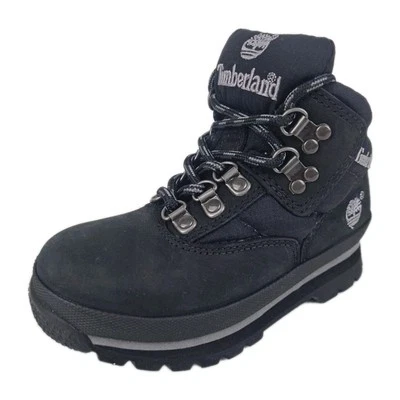 🚨 Timberland 93836 Euro Hiker 650 Impermeable NIÑO PEQUEÑO Negro Botas Exterior Talla 5 Foto 1 de 4
