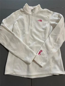 The North Face Pink Ribbon White 1/4 Zip Fleece Medium - Bild 1 von 4