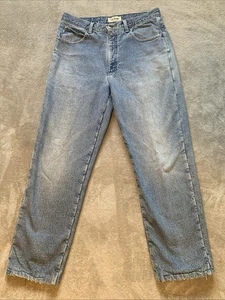 LL Bean Fleece gefütterte Jeans Herren 33x32 (passt 33x28) blau Winter Classic Fit 0AJ81 - Bild 1 von 15