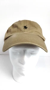 Polo Ralph Lauren Hat Cap Strapback Khaki Embroidered Black Pony - Picture 1 of 7