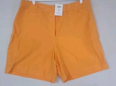Pantalones Cortos de Caminar TALBOTS Naranja Irlandés Mezcla de Lino Talla 18 (ZT) Foto 1 de 4