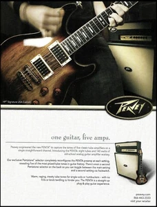 Guitarra personalizada Hartley Peavey 2005 HP Signature EE. UU. y amplificador Penta impresión de anuncios 8 x 11 - Imagen 1 de 3