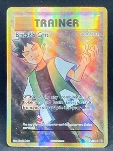 Brock's Grit TRAINER Full Art Pokemon Card 107/108 - Picture 1 of 2