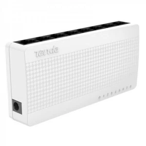 SWITCH ETHERNET tenda 8 PORTE RJ45 BIANCO 10/100 Mbps S108 - Foto 1 di 1