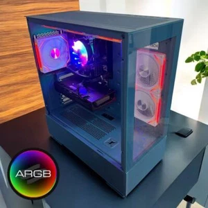 Custom Build ARGB Desktop i7 PC 32GB RAM 4TB SSD RTX 4060 Win11 GAMING READY - Picture 1 of 16