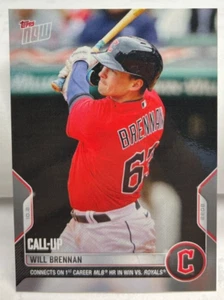 Will Brennan 10/2/2022 Topps Now 1st MLB HR Call-Up #1004 GUARDIANS SP /695 - Picture 1 of 2