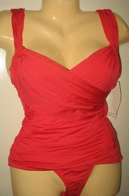 BADGLEY MISCHKA NUEVO TALLA 8 - ROSA 2 PIEZAS TANKINI TRAJE DE BAÑO PARTE SUPERIOR Y PARTE INFERIOR DEL BIKINI Foto 1 de 4