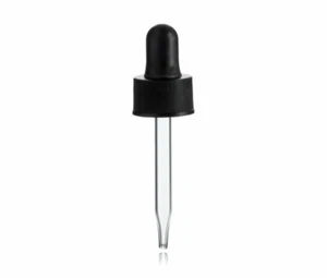 Goteros de vial Magnakoys negros 13-425 con pipeta de vidrio de 45 mm - Imagen 1 de 5
