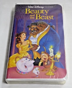 RARE BEAUTY AND THE BEAST BLACK DIAMOND VHS SEALED WALT DISNEY CLASSIC 1992 - Picture 1 of 3