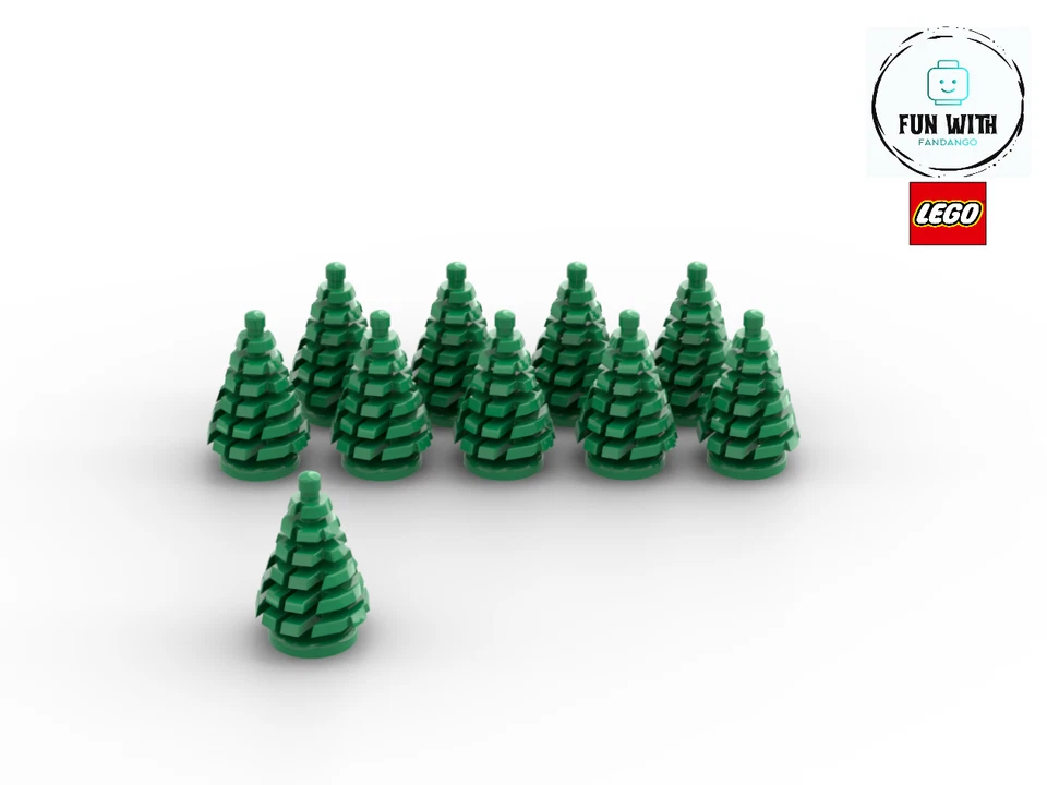 LEGO Small Spruce Pine Tree x10 bundle (2435) Brande New & Genuine - Image 1 of 1