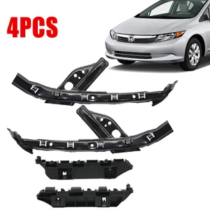 For CIVIC Sedan 2012-2015 Headlight & Bumper Brackets Front 4PC Support Retainer - Picture 1 of 13