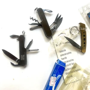 Vintage Lot Of 3 Pocket Knife Multi Purpose Folding Knife stainless - Picture 1 of 10