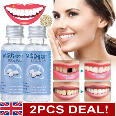 MS DEAR Temporary Tooth Repair Kit Fix Broken False Teeth Fill Gaps Dental Denture Glue